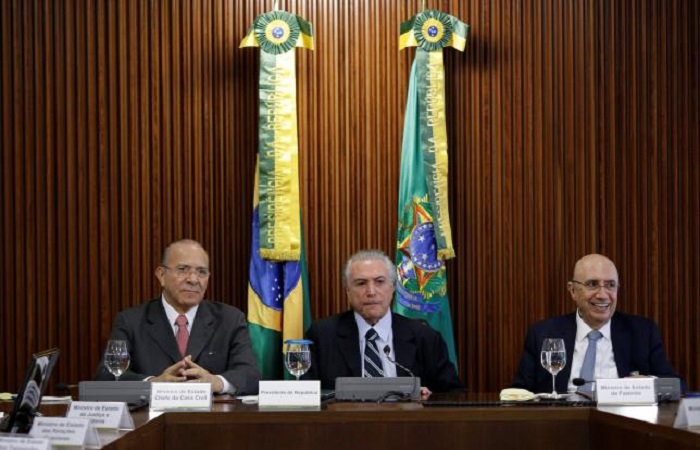 Brazil`s interim government touts support for tough measures